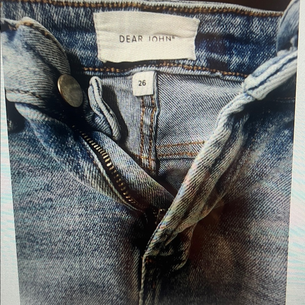 Dear John Washed Denim High-Rise Jeans in Light Blue